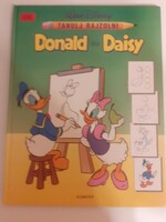 Walt Disney: Tanulj rajzolni – Donald és Daisy (1991 Egmont) – Ritka, hibátlan állapotú!
