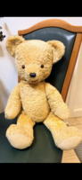 Vintage, retro straw teddy bear