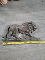 Bronz oroszlàn dombormű, 31 cm, 3-4 kg között