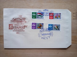 FDC 1961 Nemzetközi Bélyegkiállítás EZÜST sor alkalmi bélyegzés