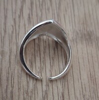 Heart-shaped silver ring, 4 grams