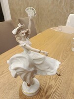 Wallendorf ritka porcelán figura (Táncosnő / Dívahölgy), Kurt