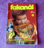 Régi retró Fakanál magazin (34. szám / 1993/1) – 101 pizzarecept
