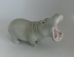 Rare Royal Dux porcelain hippopotamus!