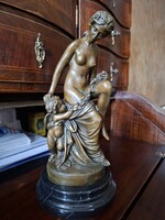 Antik Francia bronz szobor