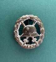 Ezüst sebesülési jelvény, Világháborús kitüntetés, WW1 , Német kitüntetés