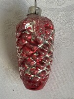 Vintage pine glass Christmas tree ornament.