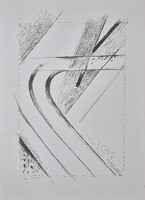 Baska József - Formák 42 x 30 cm tus, papír