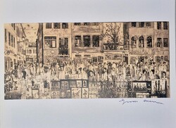 Gross Arnold - Róma Via Margutta 14,5 x 32 cm nyomat
