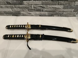 Japanese-style decorative swords with scabbards – 2 pcs together
