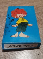 Rare Retro Pumukli Children's Printing Set (Complete, 10 pcs) - 80s