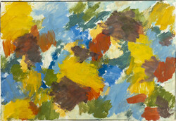 Kántor Lajos - Őszi erdő 29,5 x 42 cm olaj, papír