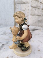 M.J.Hummel Goebel kislány Babàval Ritka szobor,Nagy méretű
