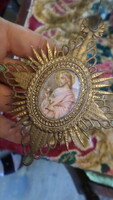Vintage and new paper-made nostalgic Christmas tree ornament