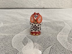 Gyönyörű pikkelymintás porcelán Bagoly