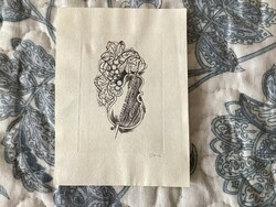 Copperplate engraving by Wojciech Jakubowski, ex libris.