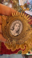 Vintage and new paper-made nostalgic Christmas tree ornament