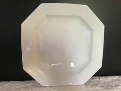 Offering - Plate - Marked - 28 x 28 x 5 cm - Porcelain - Old - Glossy - Snow White Flawless