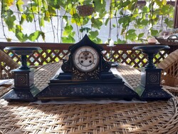 Antique Fireplace Clock Set