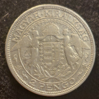 Ezüst 1929. 2 pengő Angyalos (183) vnt