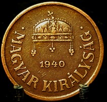 Magyarország 2 fillér, 1940 Bronz /barna színű/ F02J5VV