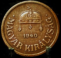 Magyarország 2 fillér, 1940 Bronz /barna színű/ F01J7VV