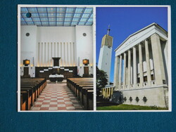 Képeslap - a Pozsonyi úti református templom, Budapest, XIII.ker.