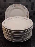 Retro nagyméretű, lapos ALFÖLDI PORCELÁN tányérkészlet