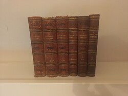 Czuczor–Fogarasi: A magyar nyelv szótára I–VI. (1862–1874) – Teljes, korabeli bőrkötéses sorozat