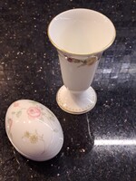 Eladó eredeti Wedgwood angol porcelán gyűjtői darabok / Elegáns lakásdekoráció váza tojás bonbonier