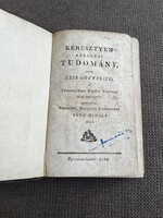 1788-as antik könyv Lesz Gottfried Keresztény Erköltsi Tudomány