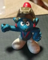 Retro Schleich Smurfs figure - Knight / Roman Guard dwarf (1979)
