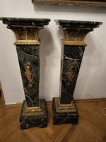 Beautiful pair of marble pedestals (marvany posztamens)