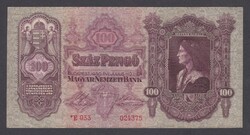100 Pengő 1930(44) aUNC (hajtatlan) (csillagos)