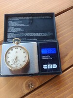 Omega 14 K arany zsebóra. 50 mm átmérőjű.