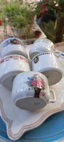 5 pcs old vintage - Czechoslovak - coffee cups
