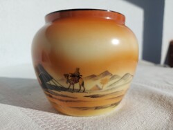 Hollóházi Royal brand ART DECO style porcelain vase from the 1930s
