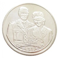 Libéria,1 dollar 2006 - Erzsébet királyné 80. születésnapja - Erzsébet hercegnő és apja VI. György U