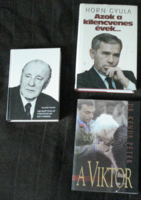 Politics, History - Book Set Kádár, Orbán, Horn 3 pcs