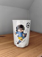 Retro Zsolnay focis emlékpohár – España '82 Sport Billy