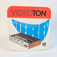 Rare VIDEOTON retro technical shop cash-back tray