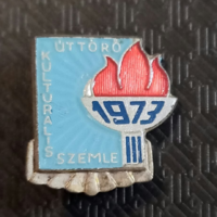 Úttörő kultúrális szemle jelvény 1973