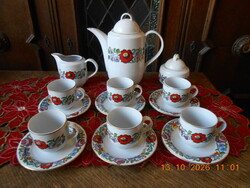 Kalocsai coffee set