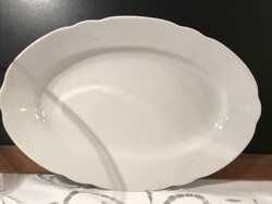OFFER - PLATE - 34 x 24 x 5 cm - BAVARIA - PORCELAIN - OLD - SNOW WHITE - PERFECT