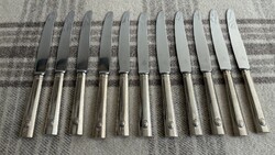 11db címeres antik bécsi 13 latos ezüst kés