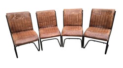 Vintage (loft design) genuine leather dining chair. (4 pcs.) B826