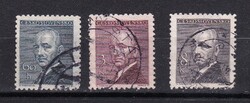 1946 Csehszlovákia Edvard Benesh (1884-1948) Pecsételt Bélyegsor