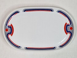 Alföldi porcelán ritka mintás süteményes vagy kínáló tál hibátlan állapotban 23,5 cm. hosszú