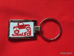SUZUKI SAMURAI ELEGÁNS FÉM KULCSTARTÓ (PIROS)