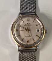Mido Multifort Powerwind vintage automata karóra – dátumos, 34 mm, szervizelt